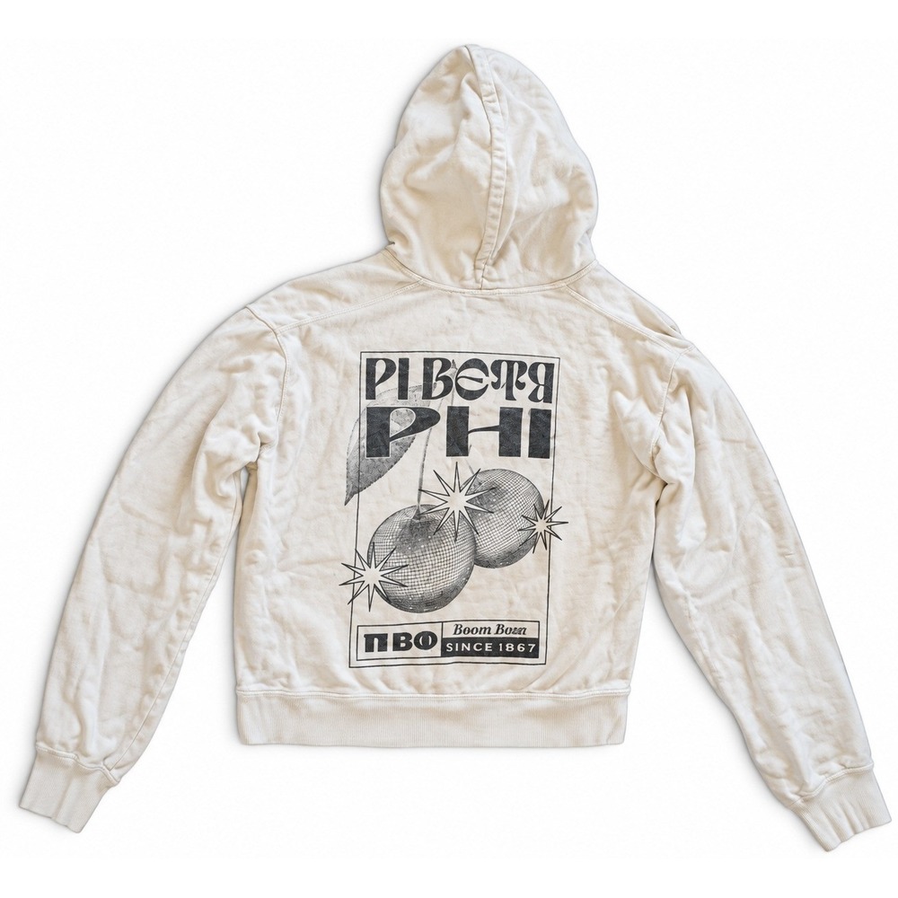 Pi Beta Phi Sorority Hoodie Sweatshirt Women's L 100% Cotton University Tees